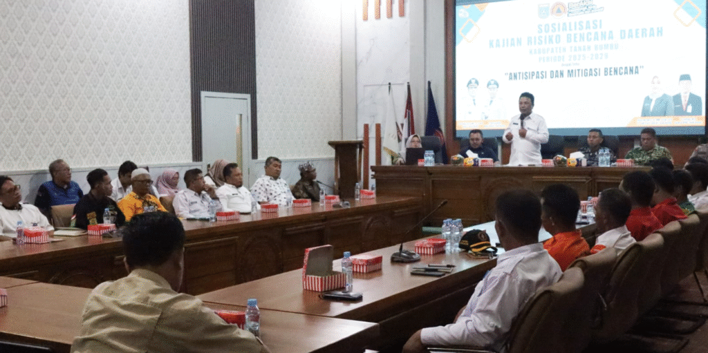 rapat gelar konsultasi kajian risiko bencana di tanah bumbu